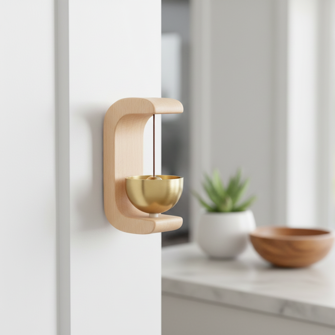Deurklank Hout Magnetisch Zenvane Rustgevend Compact Decoratief Ontwerp