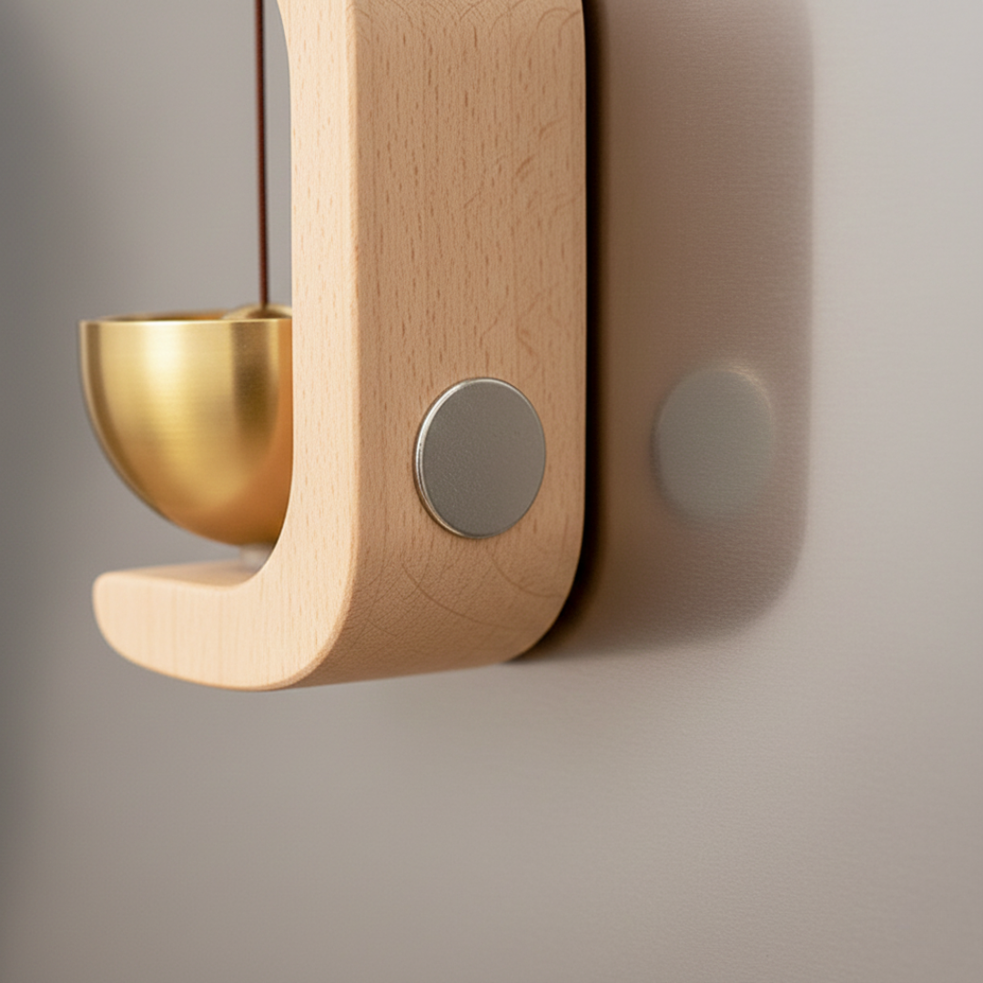 Deurklank Hout Magnetisch Zenvane Rustgevend Compact Decoratief Ontwerp