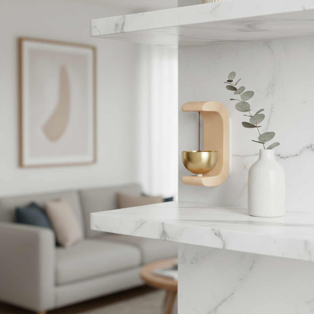Deurklank Hout Magnetisch Zenvane Rustgevend Compact Decoratief Ontwerp