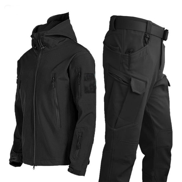Outdoorkleding voor Heren met Gevoerde Jas en Cargobroek