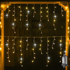 LED Lichtgordijn Voor Feestelijke Buitendecoratie Met Sprankelend Effect