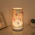 Bloemen Tafellamp Met Stoffen Kap Voor Sfeervolle Verlichting