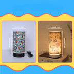 Bloemen Tafellamp Met Stoffen Kap Voor Sfeervolle Verlichting