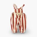 Gestreepte Baby Overall Met Beertjesdetail En Comfortabele Pasvorm