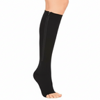 Unisex Compressiekousen met Rits en Therapeutische Ondersteuning voor Dagelijks Gebruik