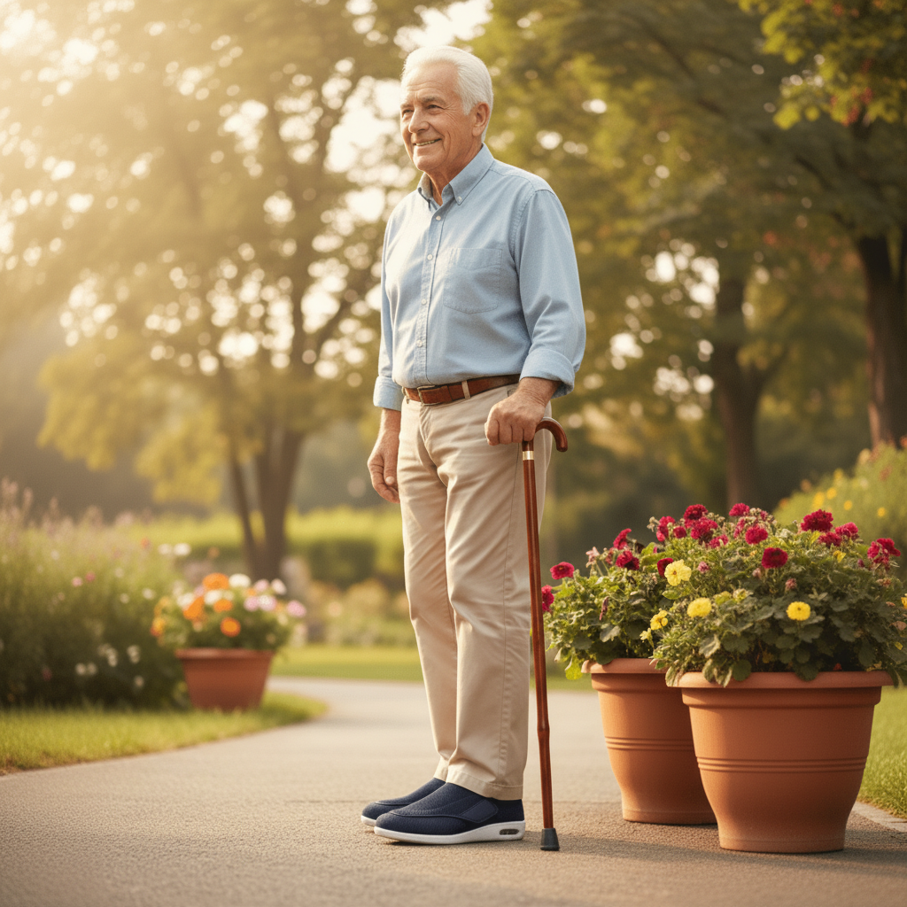 Brede Diabetische Schoenen Met Memory Foam En Comfortabele Dagelijkse Ondersteuning