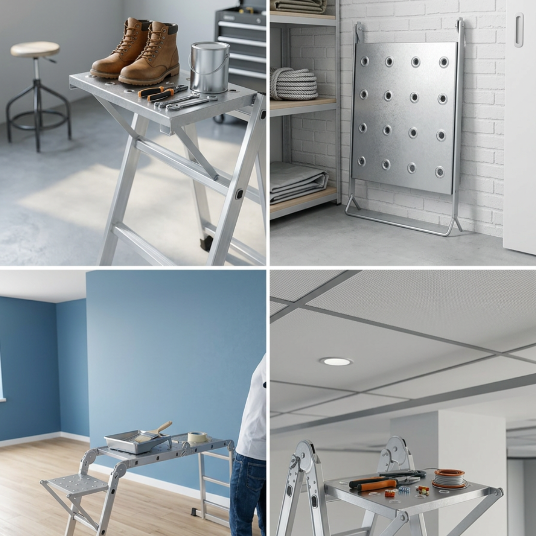 Opvouwbaar Ladderplatform Voor Veiliger En Comfortabel Werken Op Hoogte