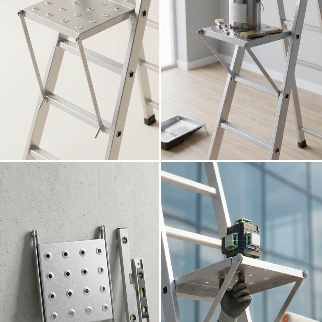 Opvouwbaar Ladderplatform Voor Veiliger En Comfortabel Werken Op Hoogte