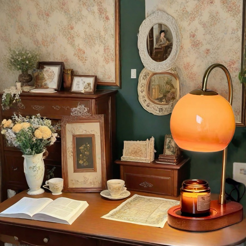 Tafellamp met Waxverwarmer en Instelbare Helderheid