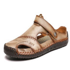 Leren Heren‑Sandalen voor Comfortabele Pasvorm en Dagelijks Buitengebruik