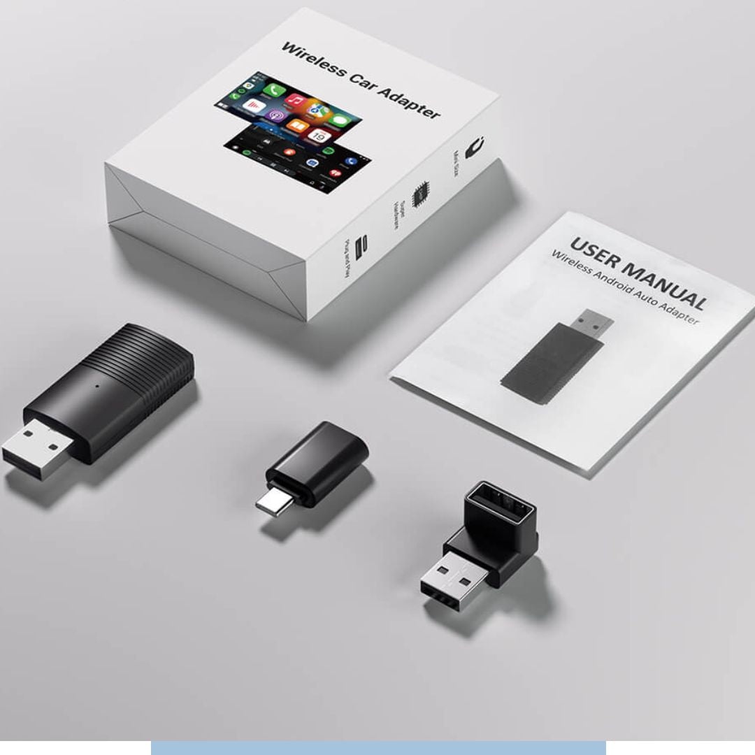 Draadloze CarPlay- en Android Auto-adapter met USB-aansluiting