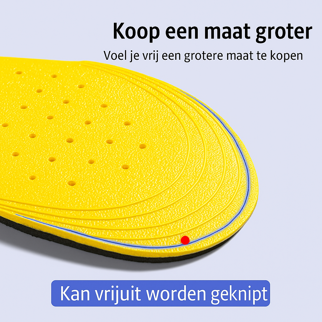 Verhogende Inlegzolen met Flexibele Zool voor Gesloten Schoenen