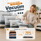 Vacuümzakken met Draadloze USB‑C Pomp en Compacte Kledingopslag
