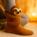 Pluche Wintersokken met Antislip Zool voor Warme en Veilige Dagen Thuis