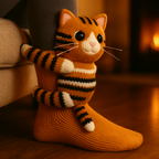 Pluche Wintersokken met Antislip Zool voor Warme en Veilige Dagen Thuis