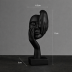 Abstrakt skulptur i moderne design – stilfuld dekoration i resin