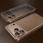 iPhone-hoesje met aluminium frame en geïntegreerde lensbescherming