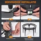 LED Ringverlichting met 360° Buitenlicht en Eenvoudige Grondinstallatie