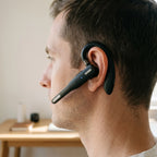 Bluetooth Headset met Draadloze Oorhaak en Ruisonderdrukkende Microfoon