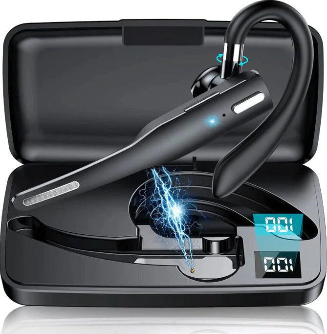 Bluetooth Headset met Draadloze Oorhaak en Ruisonderdrukkende Microfoon
