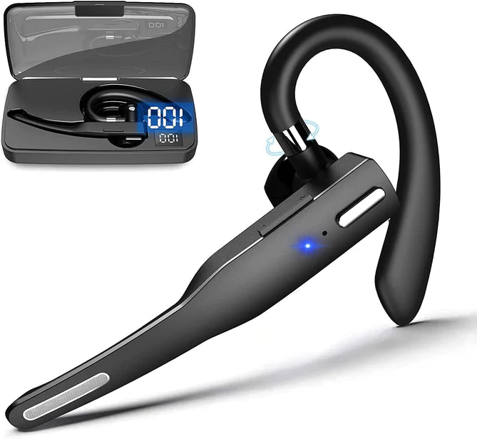 Bluetooth Headset met Draadloze Oorhaak en Ruisonderdrukkende Microfoon