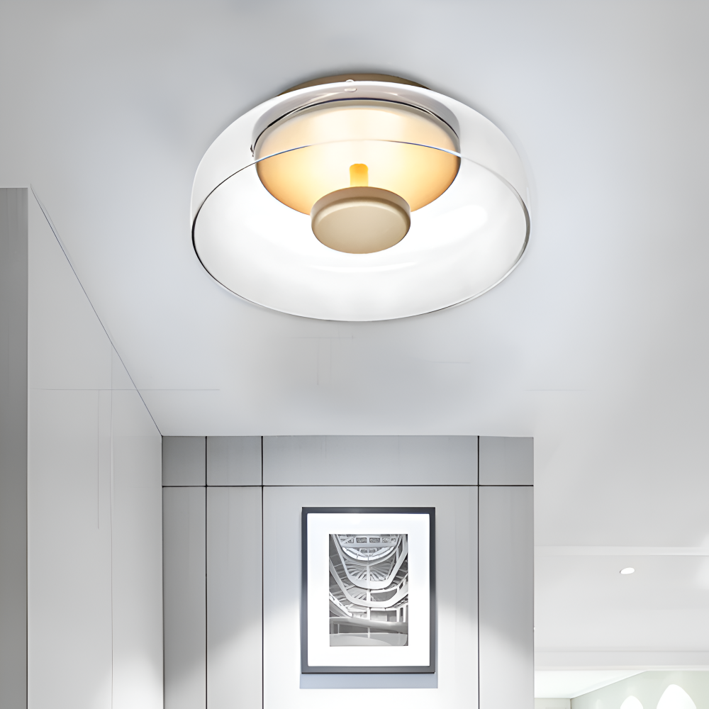LED Plafondlamp Met Glazen Kap Voor Stijlvolle En Energiezuinige Verlichting