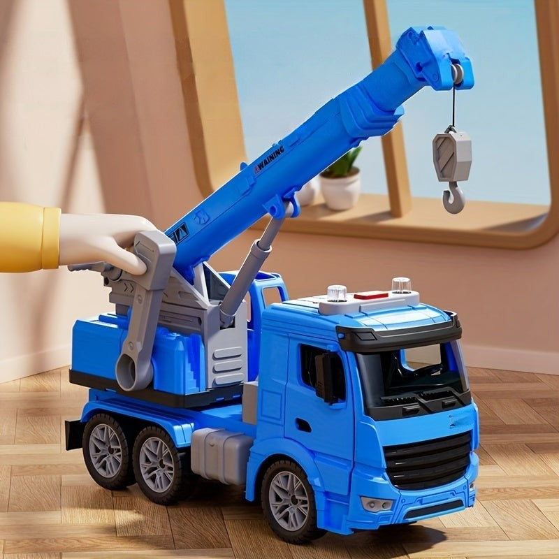 Speelgoed Kraanwagen Met Licht, Geluid En Bewegende Kraanarm Voor Creatief Speelplezier