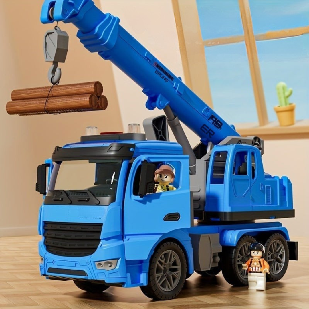 Speelgoed Kraanwagen Met Licht, Geluid En Bewegende Kraanarm Voor Creatief Speelplezier