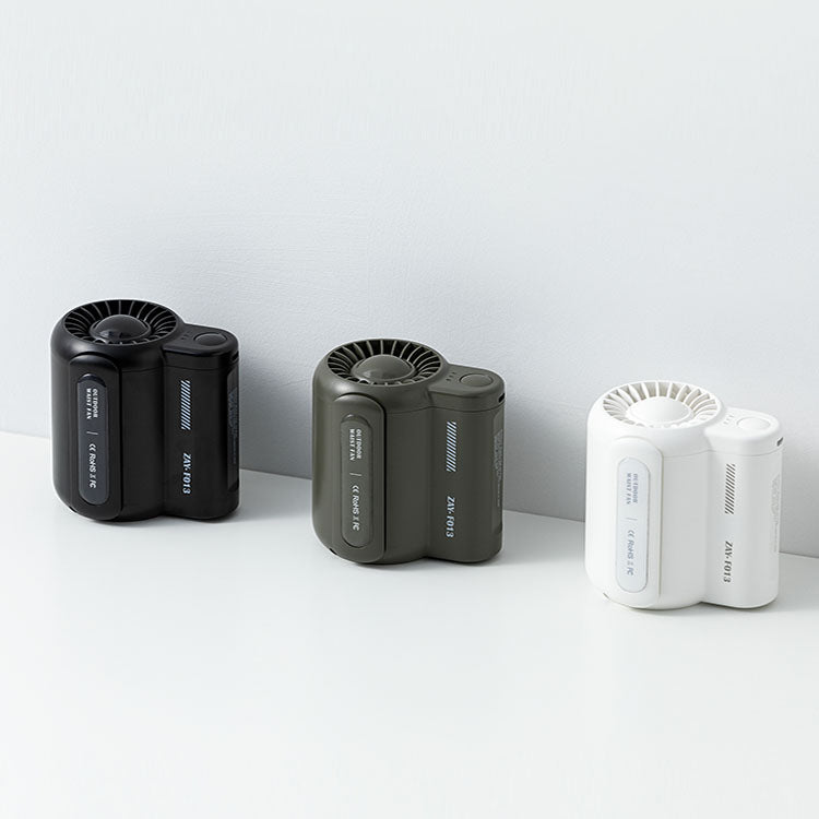 Tailleventilator met Clip en Oplaadbare Accu