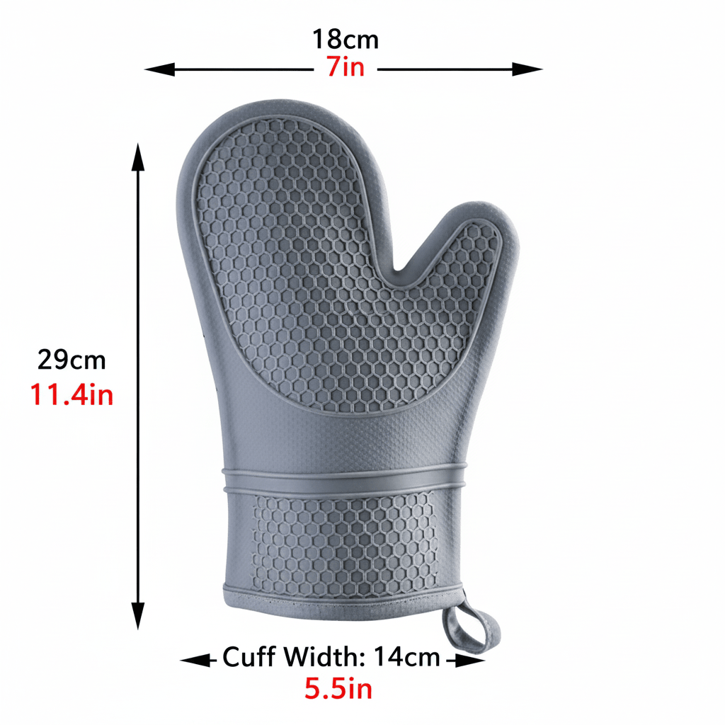 Hittebestendige Ovenhandschoenen Met Silicone Grip En Dagelijkse Keukenbescherming