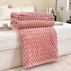 Pluche Fleece Deken Met Zachte Structuur En Warme Comfortlaag