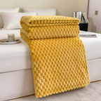 Pluche Fleece Deken Met Zachte Structuur En Warme Comfortlaag