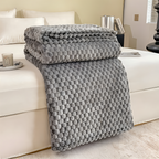 Pluche Fleece Deken Met Zachte Structuur En Warme Comfortlaag