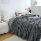 Pluche Fleece Deken Met Zachte Structuur En Warme Comfortlaag