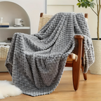 Pluche Fleece Deken Met Zachte Structuur En Warme Comfortlaag