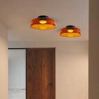 Glazen Plafondlamp Met Gelaagde Vorm En Moderne Sfeerverlichting