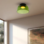 Glazen Plafondlamp Met Gelaagde Vorm En Moderne Sfeerverlichting