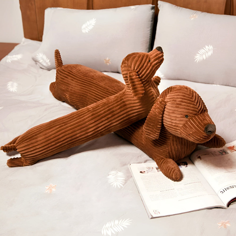 Pluchen Teckel Knuffelkussen Voor Comfort En Gezellige Ontspanning
