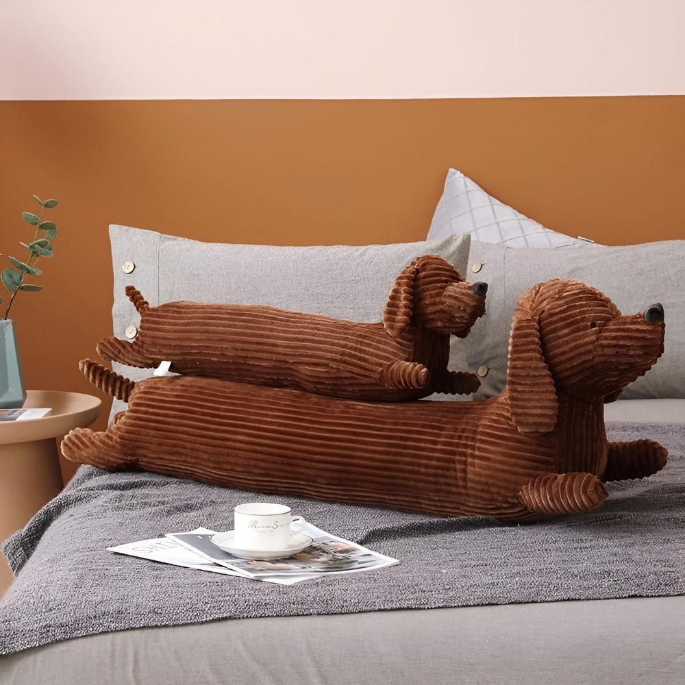 Pluchen Teckel Knuffelkussen Voor Comfort En Gezellige Ontspanning
