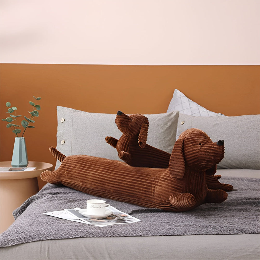 Pluchen Teckel Knuffelkussen Voor Comfort En Gezellige Ontspanning
