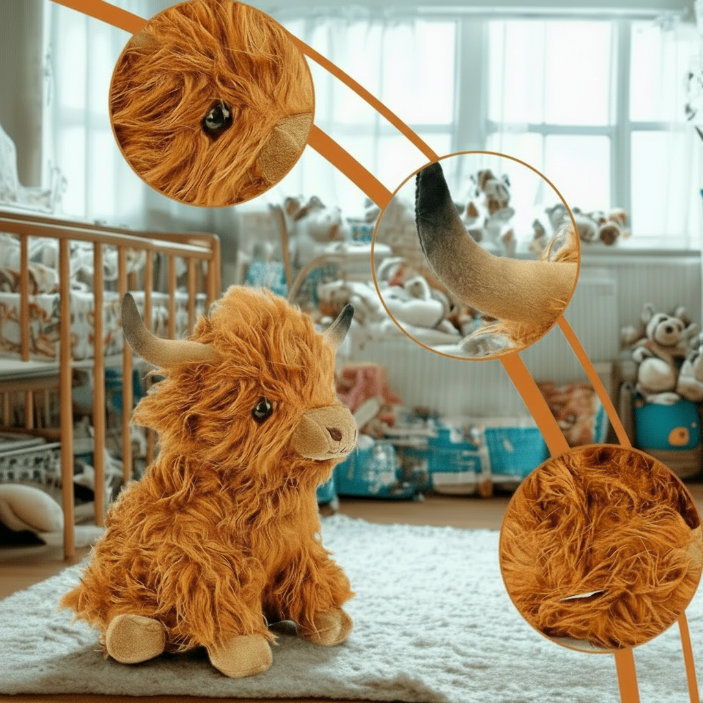 Pluche Koe Met Zachte Vacht En Dagelijkse Knuffelcomfortfunctie