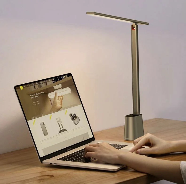 LED Bureaulamp met Draadloze Qi-Oplader
