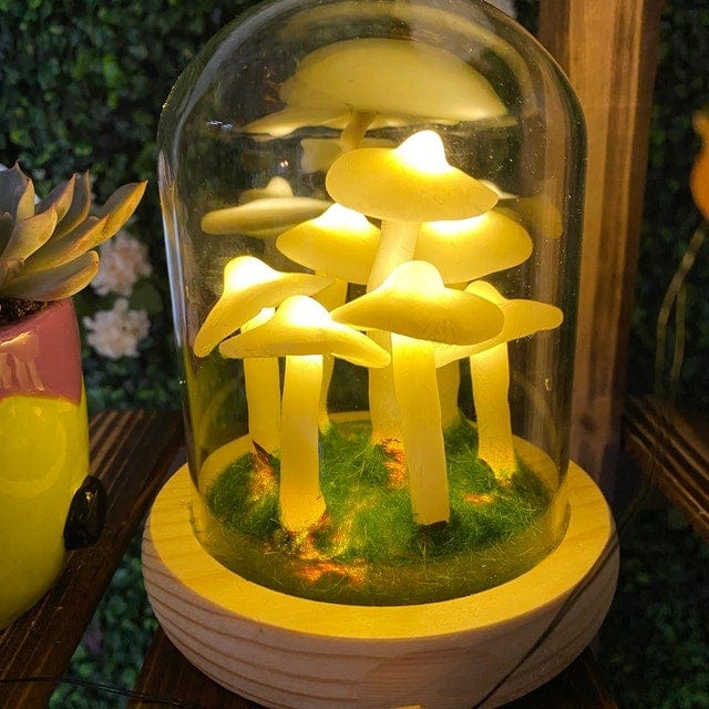 DIY‑Paddenstoellamp met Warm Licht en Creatief Ontwerp
