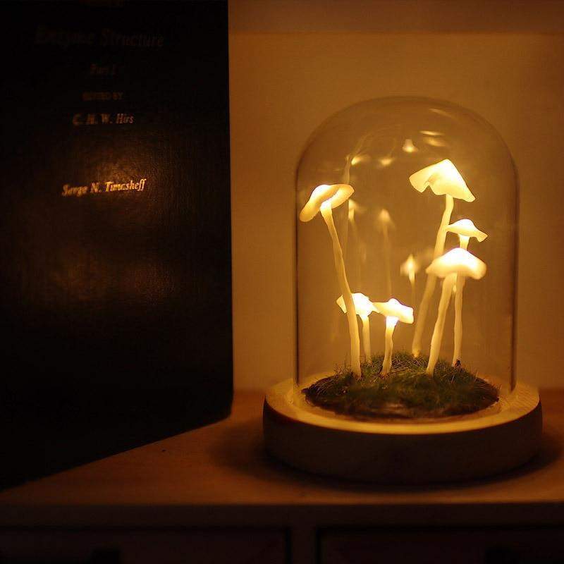 DIY‑Paddenstoellamp met Warm Licht en Creatief Ontwerp