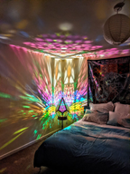Sfeerlamp met Sterrenlicht en Aanpasbare Kleurgloed
