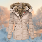 Dames Winterjas Met Pluche Voering En Comfortabele Warmteconstructie