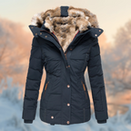 Dames Winterjas Met Pluche Voering En Comfortabele Warmteconstructie