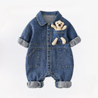 Kinder Jumpsuit Met Denimlook Voor Comfortabel Dagelijks Gebruik