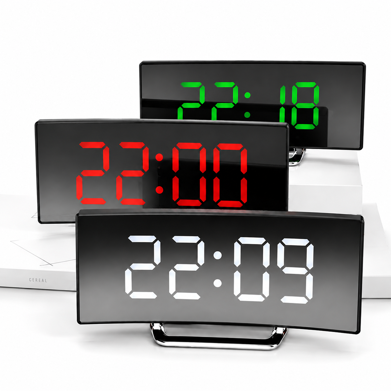Digitale Wekker met Groot LED Display en Automatische Dimbare Verlichting