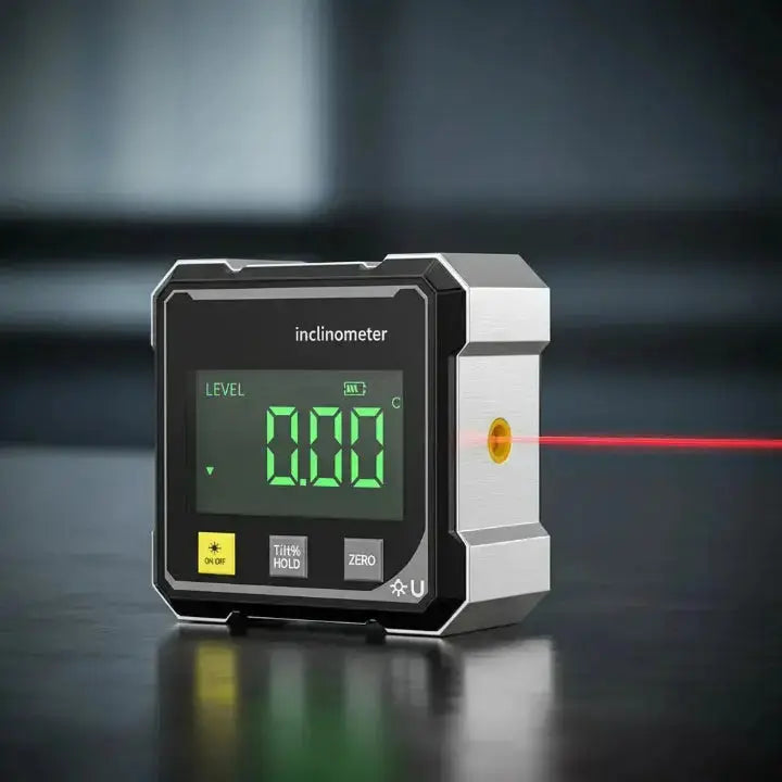 Digitale Neigingmeter Laserlijn Magnetvoet Aluminium